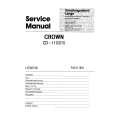 CROWN CD-110 Instrukcja Serwisowa
